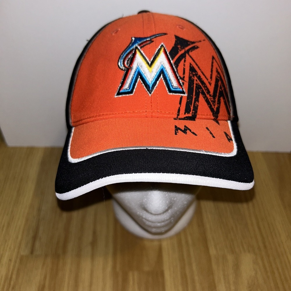 Miami Florida Marlins 47 Brand Cap Orange MLB Hat Youth Strapback FortySeven